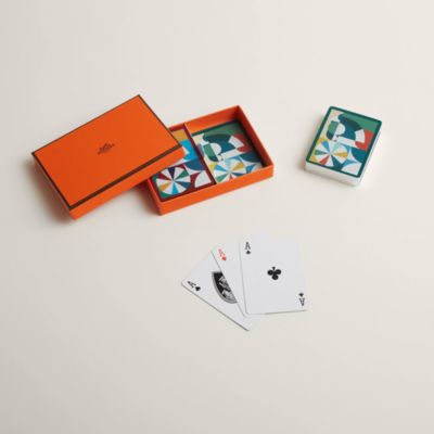 Set of 2 Cheval Natte poker playing cards, View: video, view 2 of 5
